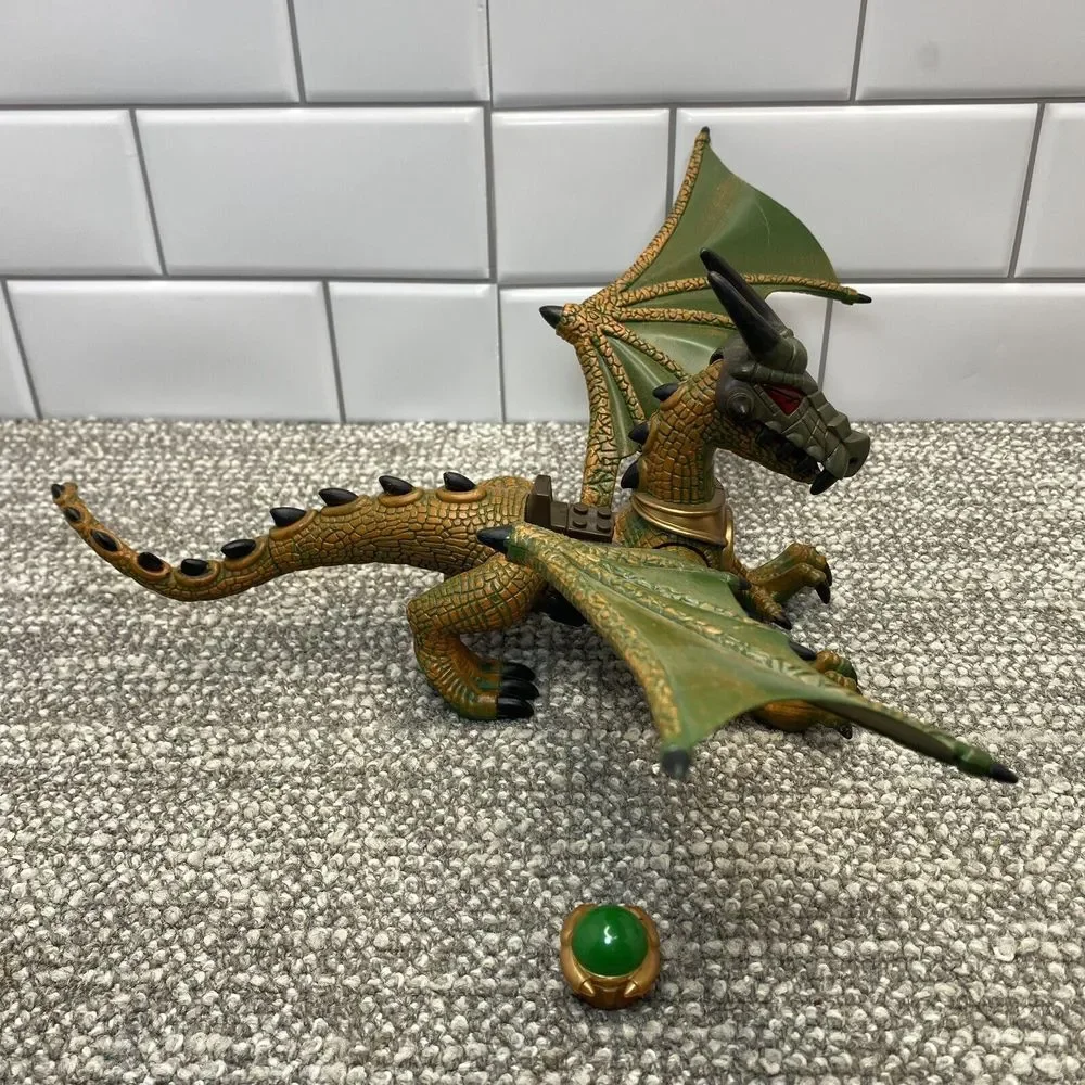 Mega Blox Krystal Wars Dragon W Crystal Green Gold Excellent Cond‎ H18